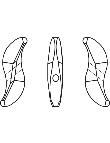 Wave bead 19mm Denim blue  Wave beads Swarovski (5525)- 3 Wave bead 19mm Denim blue  Wave beads Swarovski (5525)- 3