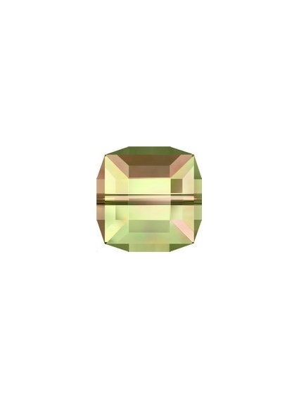 Cube 6mm crystal luminous green  Cubes 6mm Swarovski- 1