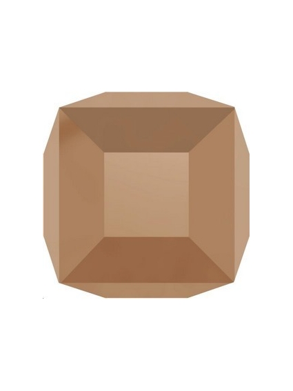 Cube 6mm Crystal rose Gold  Cubes 6mm Swarovski- 1 2