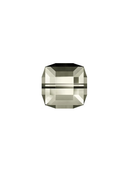 cube 6mm crystal silver shade  Cubes 6mm Swarovski- 1