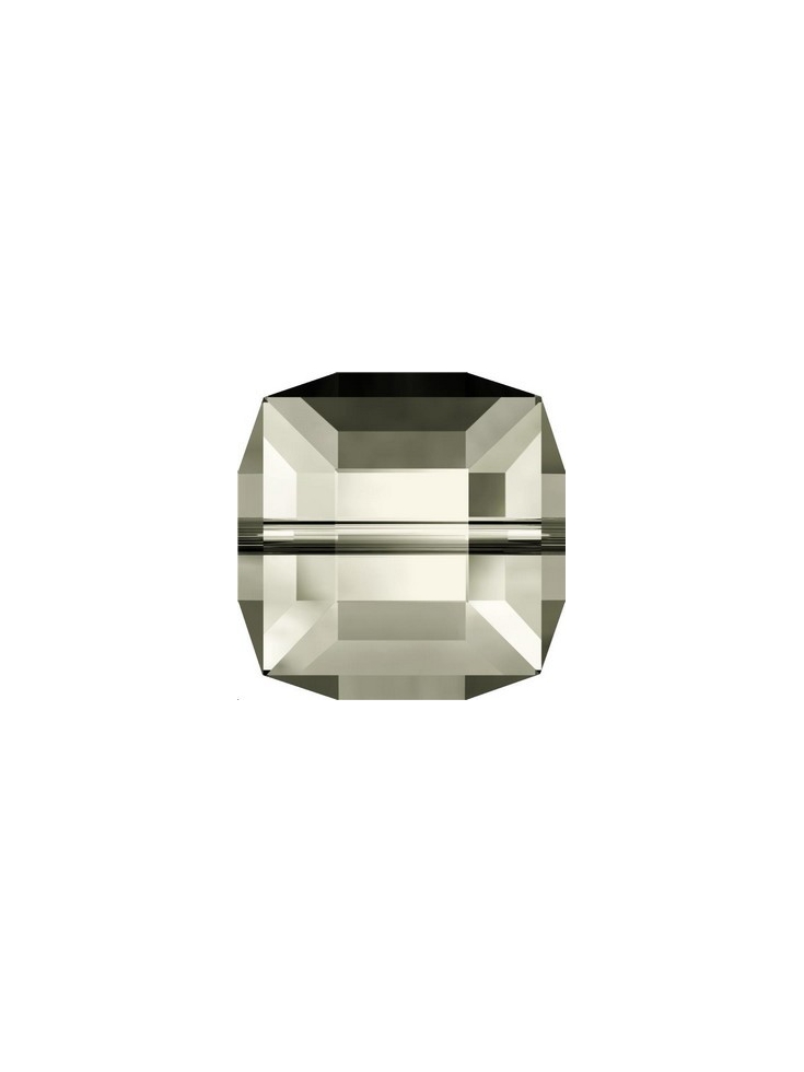 cube 6mm crystal silver shade  Cubes 6mm Swarovski- 2
