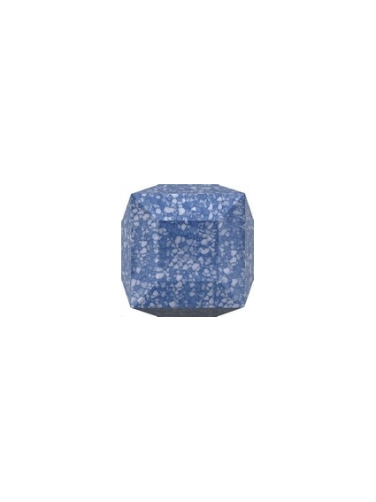 cube 6mm marble blue  Cubes 6mm Swarovski- 1