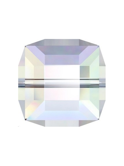 Cube 8MM Crystal ABB  Perles rondes facettes 8mm Swarovski (5000)- 1 2