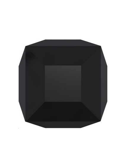 Cube 8MM Jet  Perles rondes facettes 8mm Swarovski (5000)- 1 2
