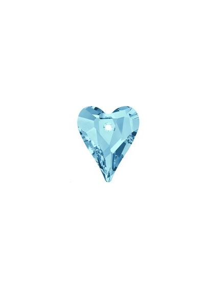 Pendentif wild heart 12mm aqua  Pendentifs Wild Heart (6240)- 1