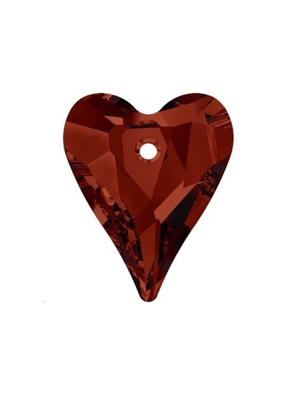 Pendentif wild heart 12mm cr red ma  Pendentifs Wild Heart (6240)- 1 2