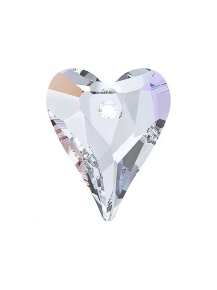 pendentif Wild heart17mm crystal AB  Pendentifs Wild Heart (6240)- 1 2