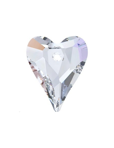pendentif Wild heart17mm crystal AB  Pendentifs Wild Heart (6240)- 2 pendentif Wild heart17mm crystal AB  Pendentifs Wild Heart (6240)- 2