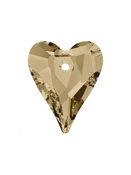 Pendentif Wild heart 17mm cr go sha  Pendentifs Wild Heart (6240)- 1 2