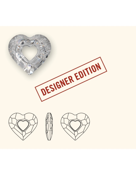 Pendentif designer edition mis  Pendentifs coeur évidé designer édition Swarovski (6262)- 3