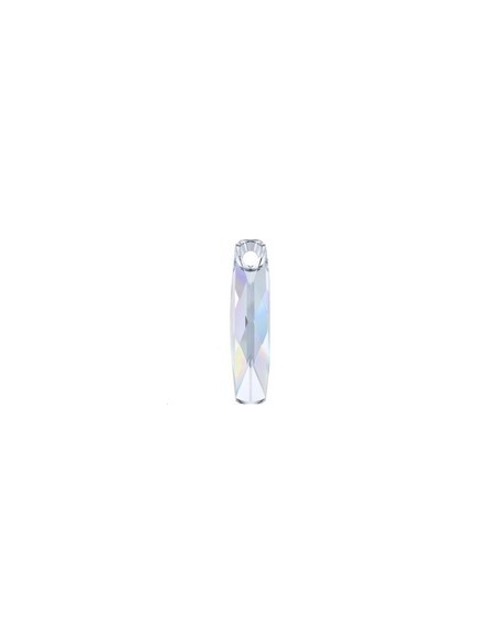 Pendentif colonne 20mm crystal ab  Pendentifs colonne (6460)- 1 Pendentif colonne 20mm crystal ab  Pendentifs colonne (6460)- 1
