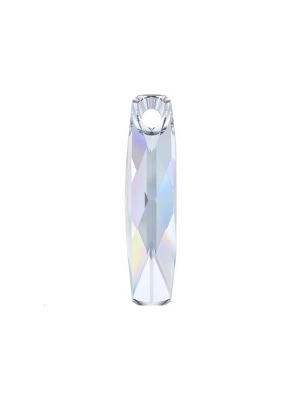 Pendentif colonne 20mm crystal ab  Pendentifs colonne (6460)- 1 2