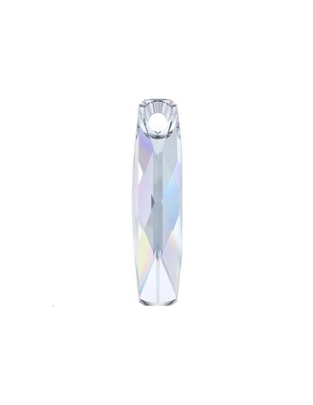Pendentif colonne 20mm crystal ab  Pendentifs colonne (6460)- 2 Pendentif colonne 20mm crystal ab  Pendentifs colonne (6460)- 2