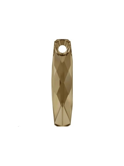 Pendentif colonne 20mm cr golden sh  Pendentifs colonne (6460)- 1 2
