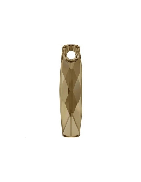 Pendentif colonne 20mm cr golden sh  Pendentifs colonne (6460)- 2 Pendentif colonne 20mm cr golden sh  Pendentifs colonne (6460)- 2