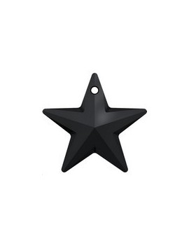 Pendentif étoile 20mm Jet Pendentifs étoile (6714)- 1