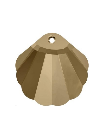 shell pendant 28mm crystal golden shadow  Shell pendants (6723)- 1 2