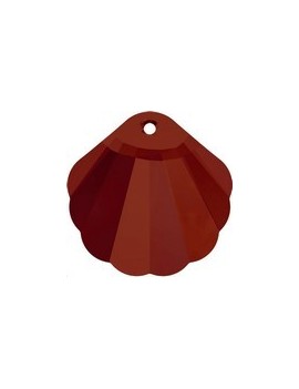 shell pendant 28mm crystal red Shell pendants (6723)- 1