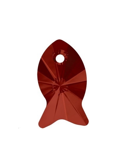 pendentif poisson 18MM crystal red   Pendentifs poisson (6727)- 1 2