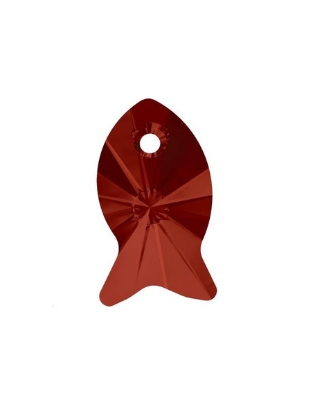 pendentif poisson 18MM crystal red   Pendentifs poisson (6727)- 2
