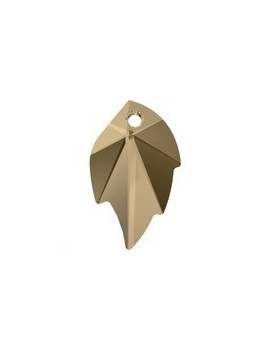 Pendentif feuille 32mm cr gold shad Pendentifs feuille (6735)- 1