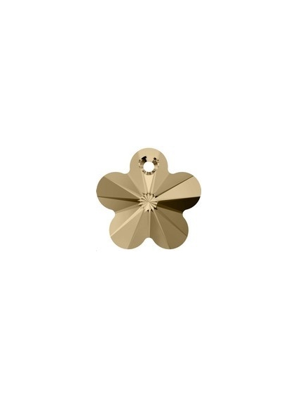 Pendentif fleur18mm Cr golden shad  Pendentifs fleur (6744)- 1