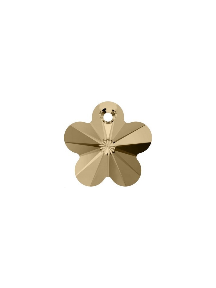 Pendentif fleur18mm Cr golden shad  Pendentifs fleur (6744)- 2