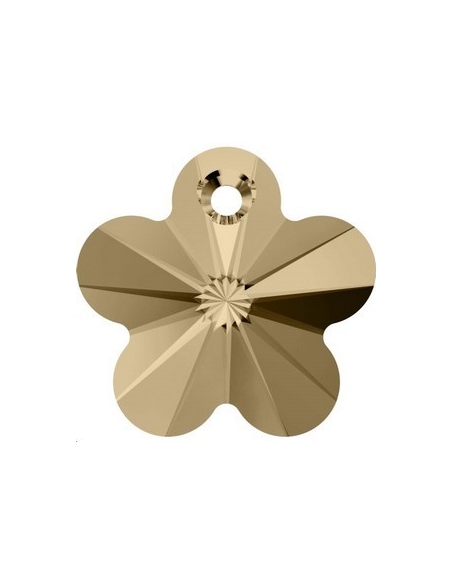 Pendentif fleur18mm Cr golden shad  Pendentifs fleur (6744)- 2