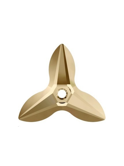 pendentif orchidée 20mm cr gol shad  Pendentifs orchidée (6906)- 1 2