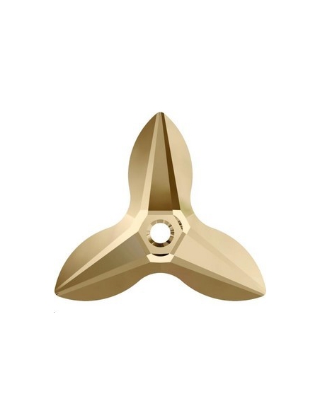 pendentif orchidée 20mm cr gol shad  Pendentifs orchidée (6906)- 2