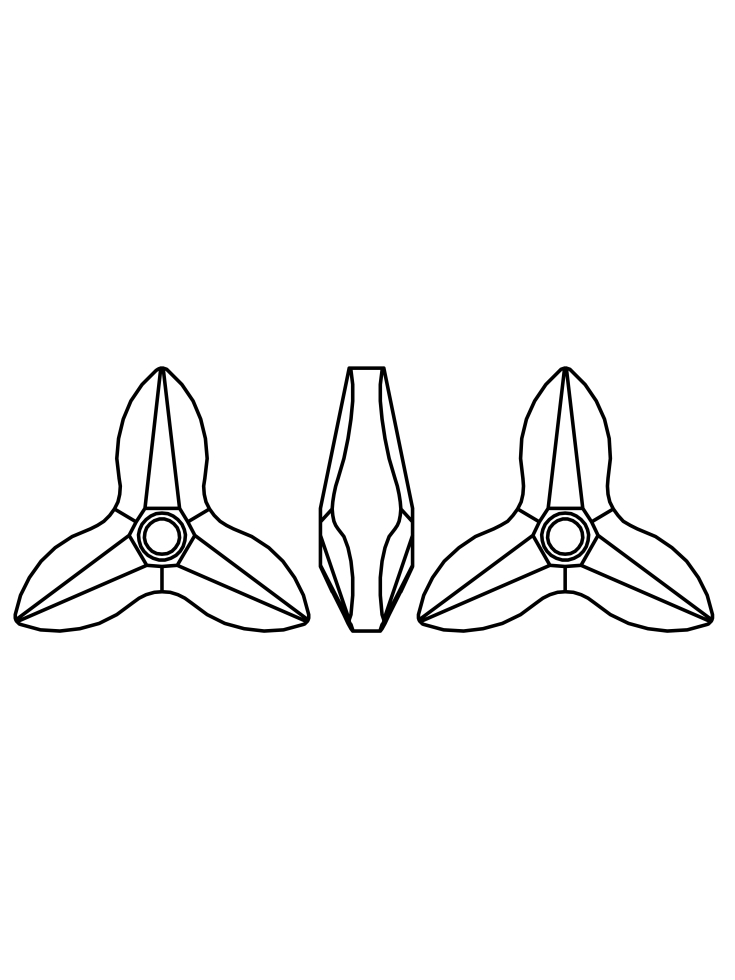 pendentif orchidée 20mm cr gol shad  Pendentifs orchidée (6906)- 3