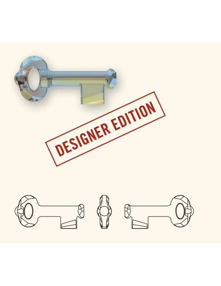 Pendentif clef 30mm cr si sh  Pendentifs clef (6919)- 3 Pendentif clef 30mm cr si sh  Pendentifs clef (6919)- 3