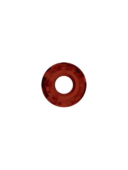 Pendentif disque 38mm cr red magma  Pendentifs disque Swarovski (6039)- 1