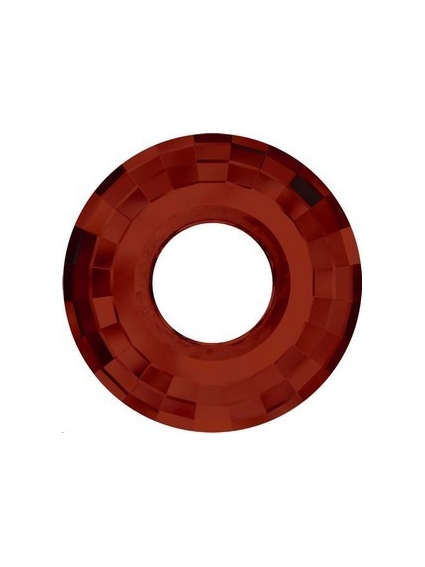 Pendentif disque 38mm cr red magma  Pendentifs disque Swarovski (6039)- 1 2