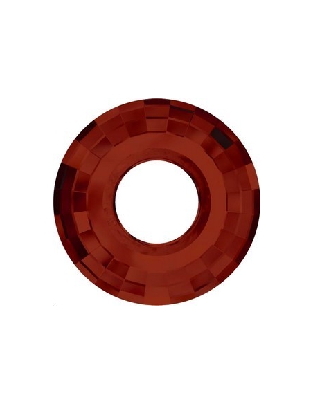 Pendentif disque 38mm cr red magma  Pendentifs disque Swarovski (6039)- 2 Pendentif disque 38mm cr red magma  Pendentifs disque Swarovski (6039)- 2