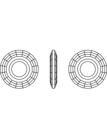 Pendentif disque 38mm cr red magma  Pendentifs disque Swarovski (6039)- 3 Pendentif disque 38mm cr red magma  Pendentifs disque Swarovski (6039)- 3