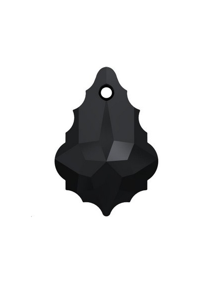 Pendentif 22X15mm Jet  Gouttes baroques (6090)- 1 2