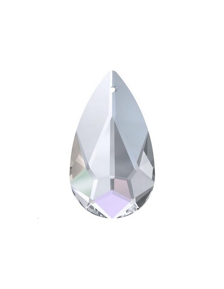 Pendentif goutte 24x12 crystal AB  Pendentifs larme (6100-6106)- 2 Pendentif goutte 24x12 crystal AB  Pendentifs larme (6100-6106)- 2