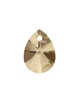 mini pear pendant 12mm cr gold shad Mini pear pendants (6128)- 1