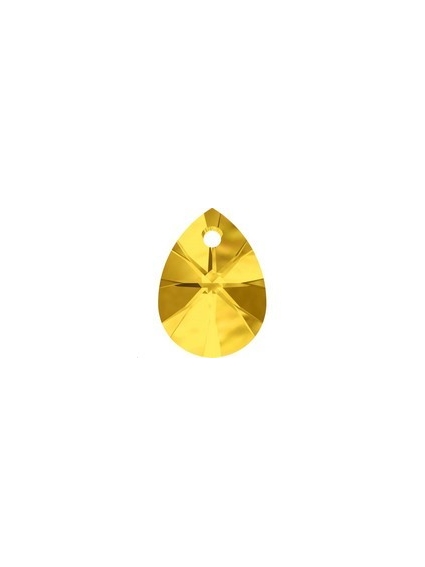 mini pear pendant 12mm light topaz  Mini pear pendants (6128)- 1