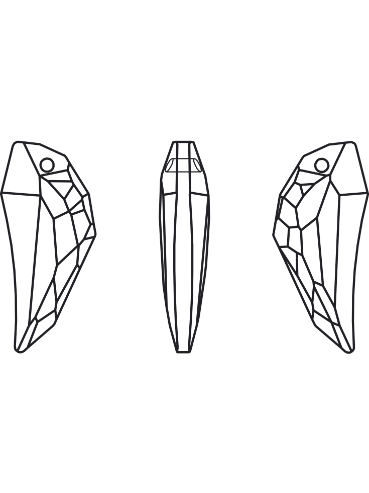 Pendentif pegasus 30mm cr moonlight  Pendentifs Pégasus (6150)- 3