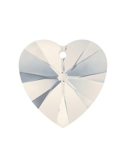 pendentif Xilion heart 28mm wh  Pendentifs coeur 40mm- 1 2