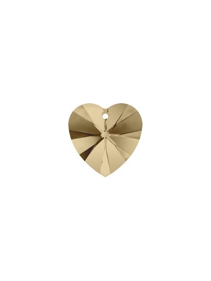 Coeur 10.3X10 Crystal Golden shadow  Pendentifs coeur 10mm - 1
