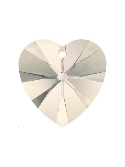 Pendentif Xilion heart 18mm cr  Pendentifs coeur 18mm- 1 2