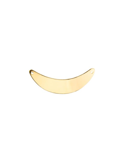 Plastron croissant 33x8mm 2 trous  Pampilles- 1