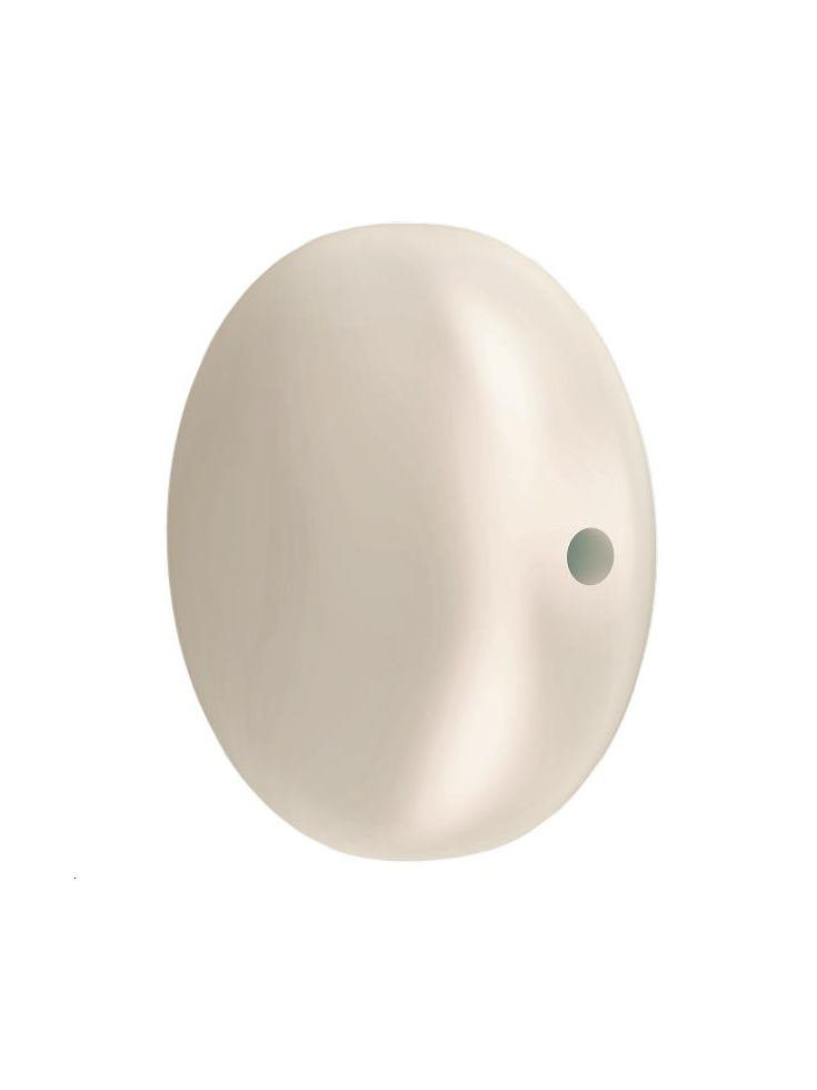 Perle nacrée plate 14mm cream  Perles nacrées plates Swarovski® (5860)- 2