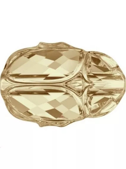 Scarab bead 12 mm Cr golden shadow  Perles Scarabée Swarovski  (5728)- 1 2