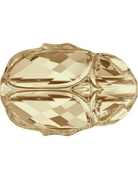 Scarab bead 12 mm Cr golden shadow  Perles Scarabée Swarovski  (5728)- 2
