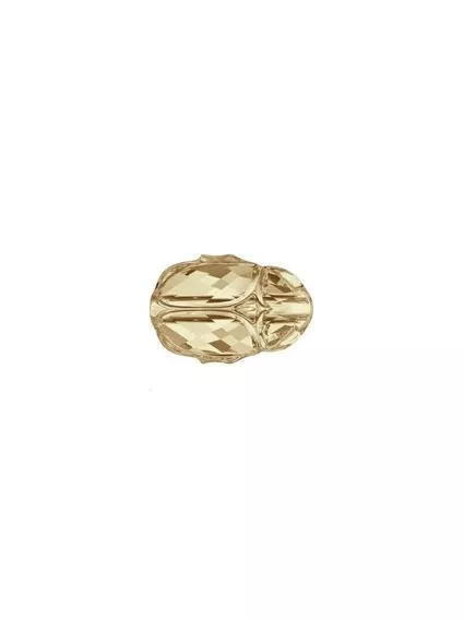 Scarab bead 12 mm Cr golden shadow  Perles Scarabée Swarovski  (5728)- 1