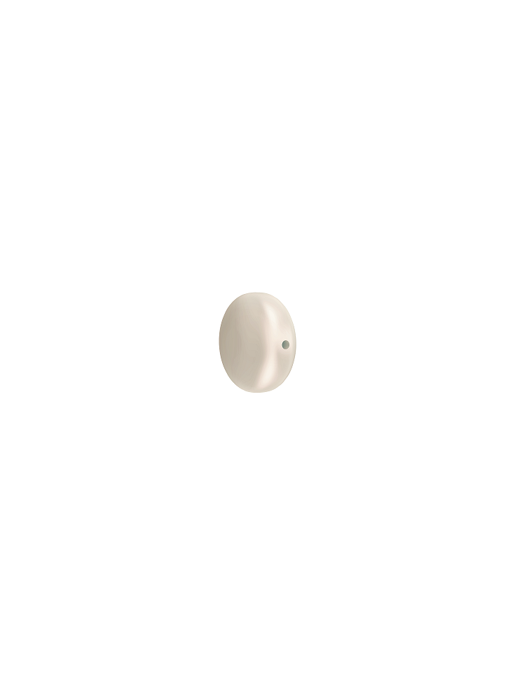 Perle nacrée plate 12mm cream  Perles nacrées plates Swarovski® (5860)- 2